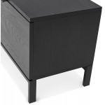 TV stand 2 doors, 1 drawer, 1 niche 150 cm PACO (black)