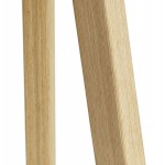 Trípode de pie en madera natural y ratán MAXOU (natural)