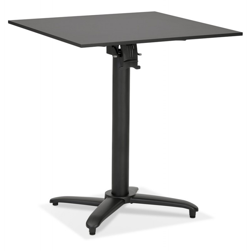 Foldable terrace table square foot black ROSIE (black) (68x68 cm) - image 60222