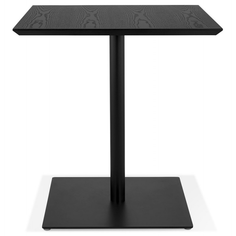 Mesa de diseño pie cuadrado negro ADRIANA (negro) (70x70 cm) - image 60245