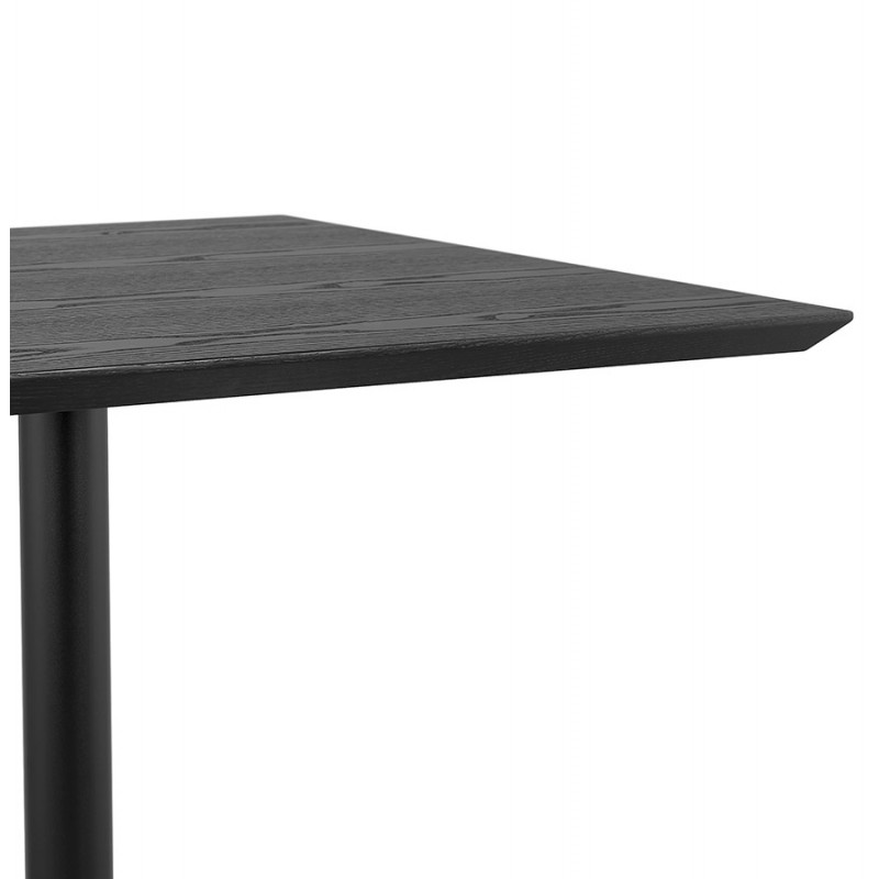 Table design carré pied noir ADRIANA (noir) (70x70 cm) - image 60247