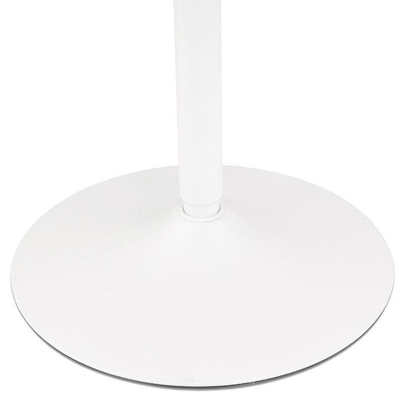 Table à manger ronde design pied blanc SHORTY (Ø 80 cm) (naturel) - image 60265