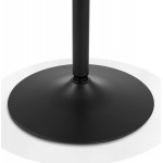 Mesa de comedor redonda diseño pie negro SHORTY (Ø 80 cm) (natural)
