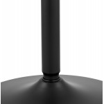 Table à manger ronde design pied noir SHORTY (Ø 80 cm) (noir)