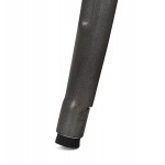 Mesa de comedor industrial cuadrada ALBANE (gris oscuro) (76x76 cm)