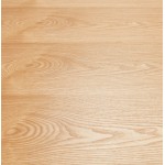 Table à manger design en bois et métal EMILIE (naturel) (140x140 cm)