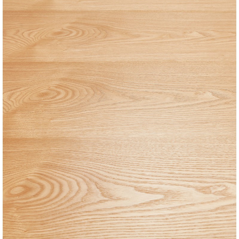 Mesa de comedor de diseño en madera y metal EMILIE (natural) (140x140 cm) - image 60309