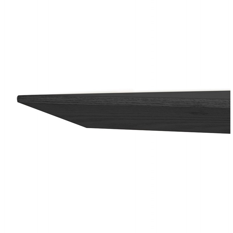 Mesa de comedor de diseño en madera y metal EMILIE (negro) (140x140 cm) - image 60317