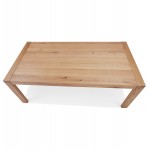Table à manger extensible en chêne FLORA (finition naturel) (100x200-280 cm)