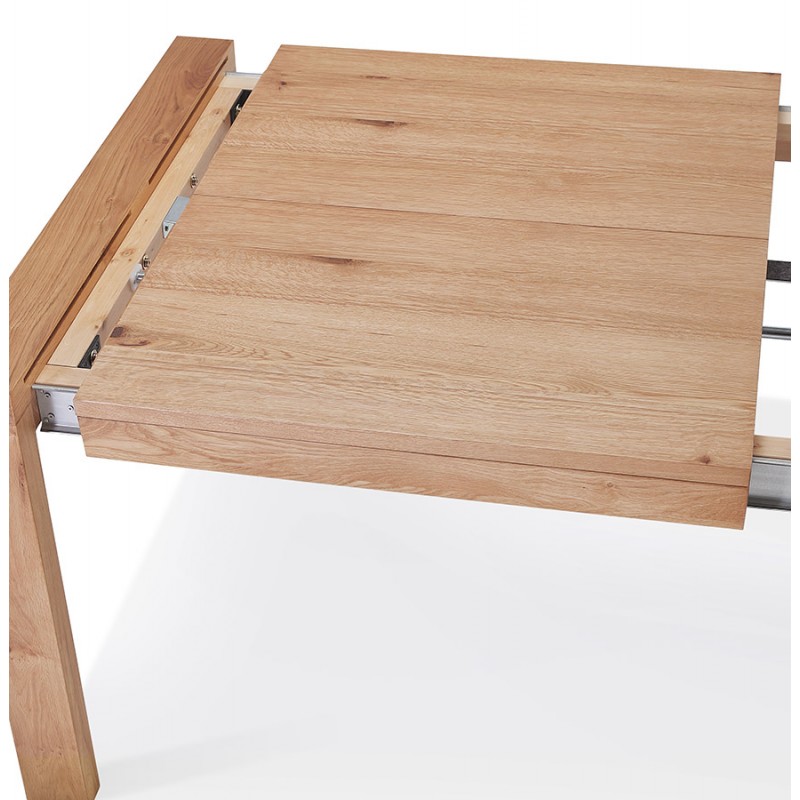 Mesa de comedor extensible en roble FLORA (acabado natural) (100x200-280 cm) - image 60339