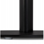 Table d'appoint design ronde effet marbre GASTON (Ø 60 cm) (noir)