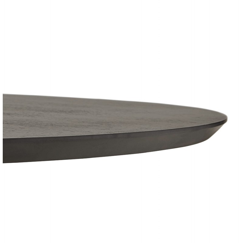 Table à manger ronde design pied noir WANNY (Ø 120 cm) (noir) - image 60438