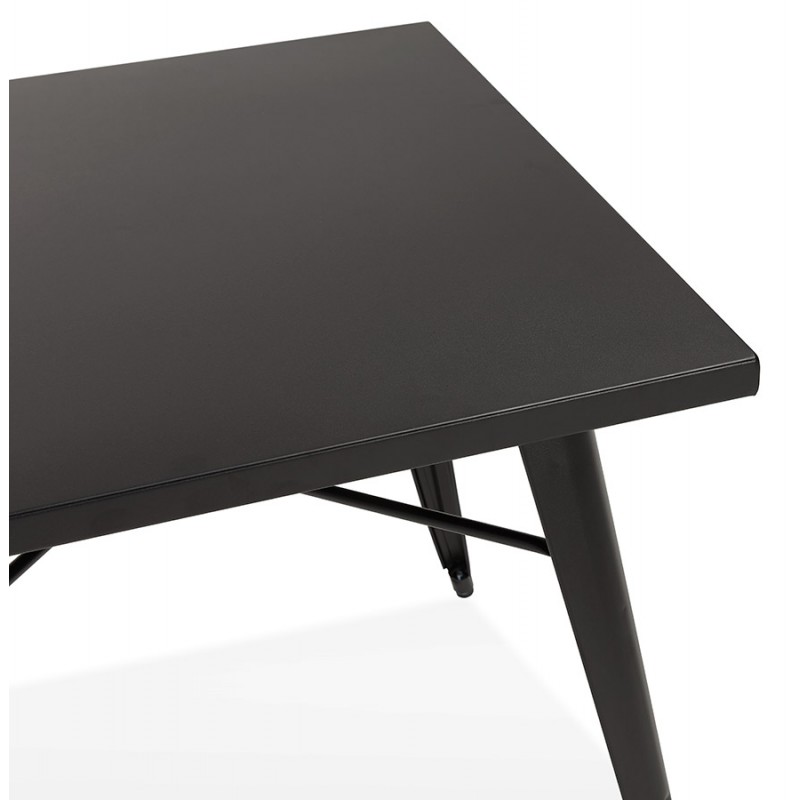 Mesa de comedor industrial cuadrada ALBANE (76x76 cm) (negro) - image 60487