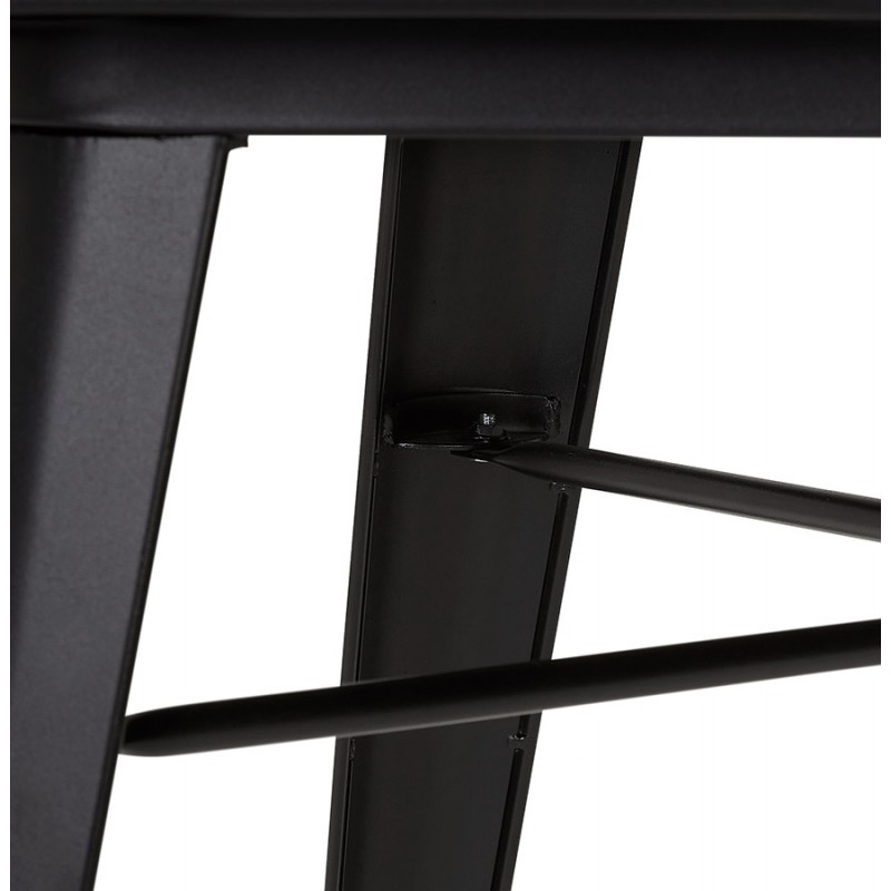 Mesa de comedor industrial cuadrada ALBANE (76x76 cm) (negro) - image 60489