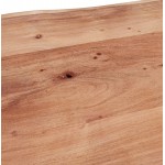 Table à manger en bois massif d'acacia LANA (100x240 cm) (finition naturel)