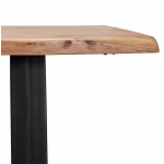 Table à manger en bois massif d'acacia LANA (100x300 cm) (finition naturel)
