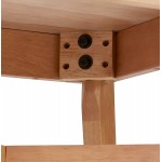 Mesa de comedor de diseño cuadrada de madera MARTIAL (80x80 cm) (natural)