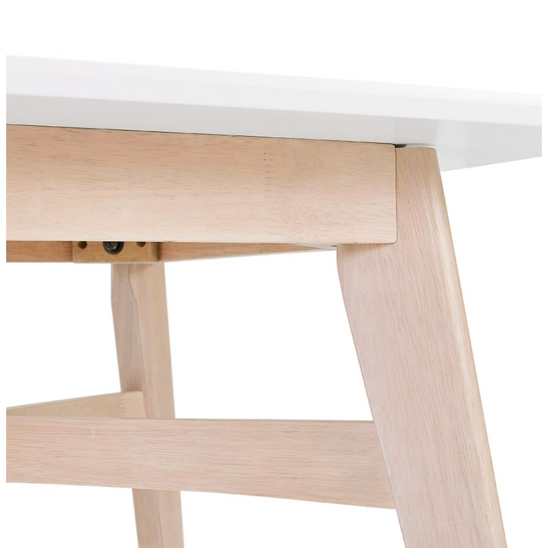 Design square wooden dining table MARTIAL (80x80 cm) (white) - image 60612
