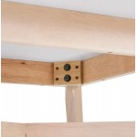 Mesa de comedor cuadrada de madera de diseño MARTIAL (80x80 cm) (blanco)