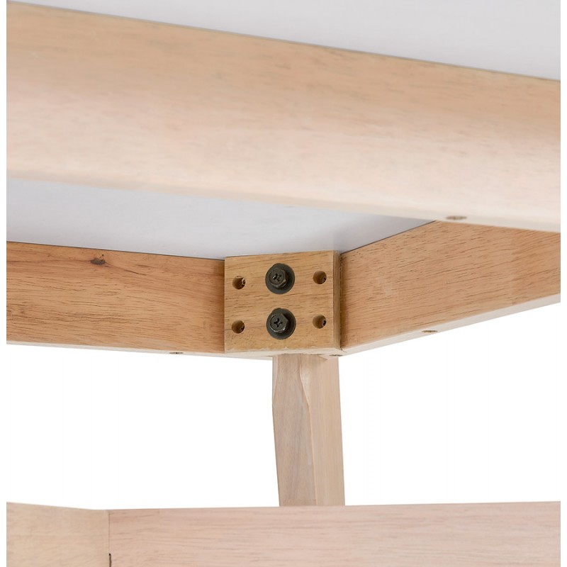 Mesa de comedor cuadrada de madera de diseño MARTIAL (80x80 cm) (blanco) - image 60613