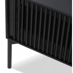 TV stand design 3 drawers 160 cm GASTON (black)