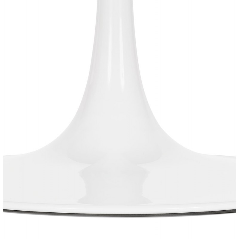 Table basse design ronde pied blanc (Ø 90) MARTHA (naturel) - image 60720