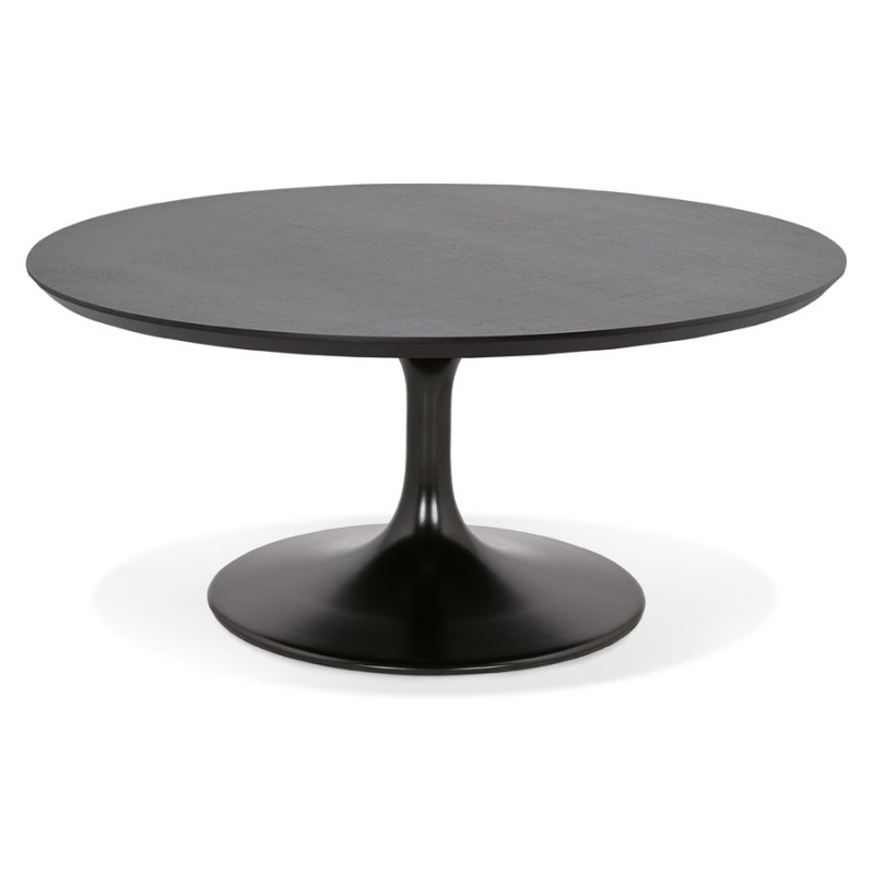 Mesa de centro diseño pie redondo negro (Ø 90) MARTHA (negro) - image 60725