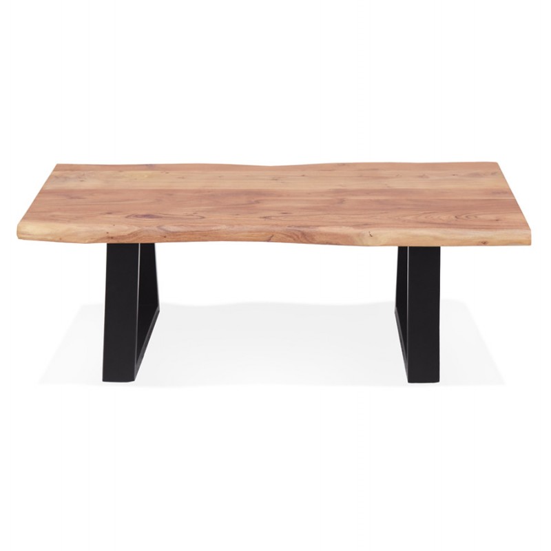 Tavolino in legno massello di acacia LANA (115x65 cm) (naturale) - image 60786