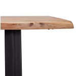 Coffee table in solid acacia wood LANA (115x65 cm) (natural)