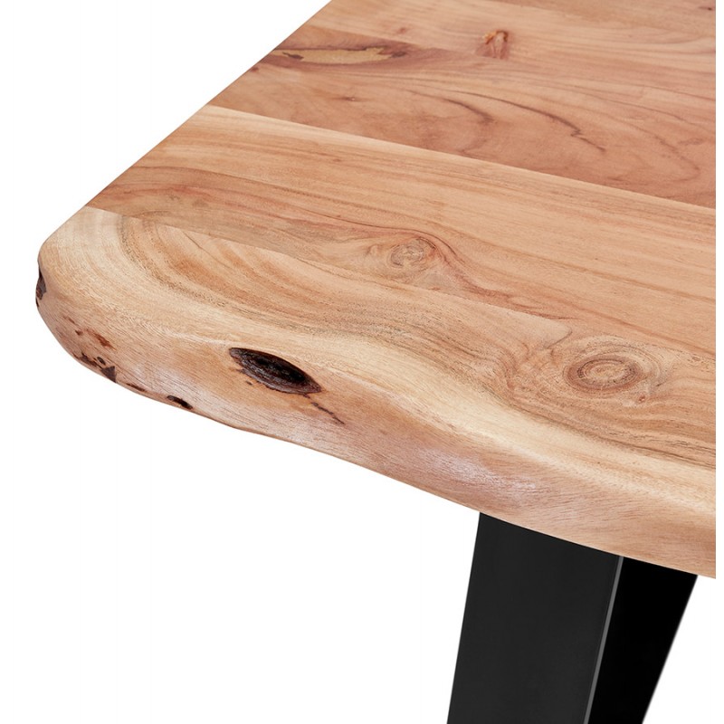 Mesita en madera maciza de acacia LANA (115x65 cm) (natural) - image 60788