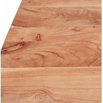 Couchtisch aus massivem Akazienholz LANA (115x65 cm) (natur)