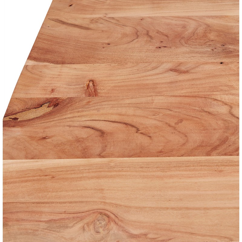 Table de salon en bois massif d'acacia LANA (115x65 cm) (naturel) - image 60790