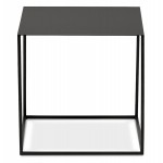 Table d'appoint style industriel en métal CHARLINE (noir)