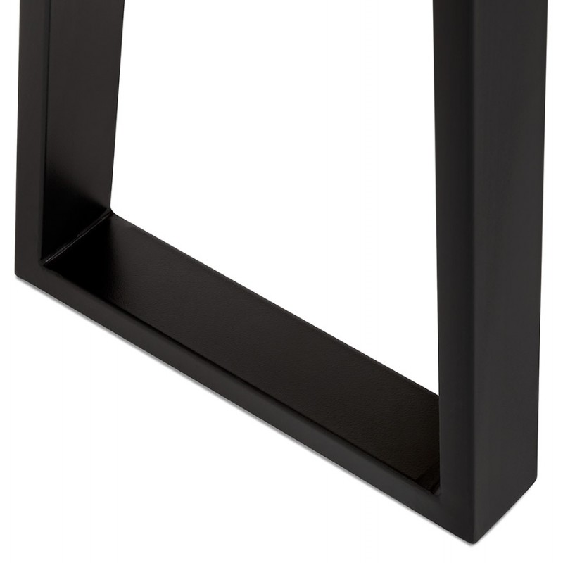Consola de diseño en madera maciza de acacia y metal negro LANA (45x130 cm) (natural) - image 60830