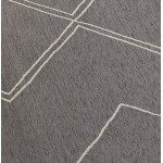 Alfombra rectangular de diseño en polipropileno YVAN (200x290 cm) (gris oscuro)
