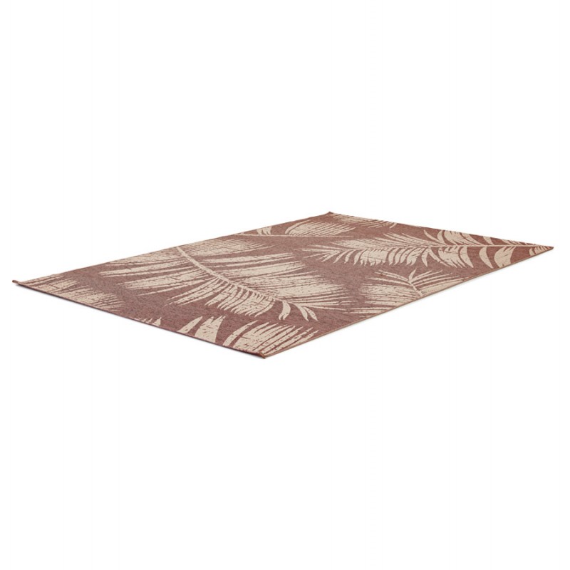 Rectangular design carpet in polypropylene JOUBA (200x290 cm) (brown) - image 60886
