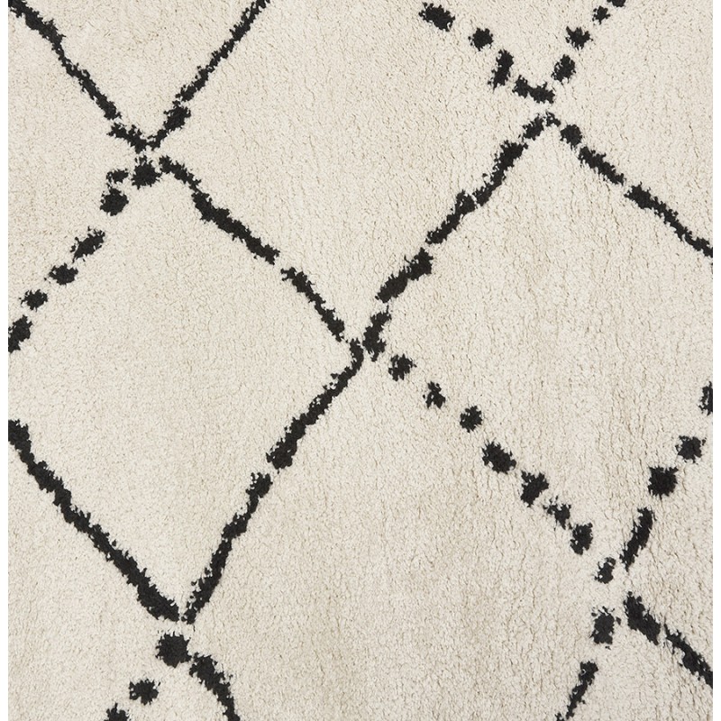 Berber rectangular design rug in polypropylene MAYA (160x230 cm) (beige) - image 60974
