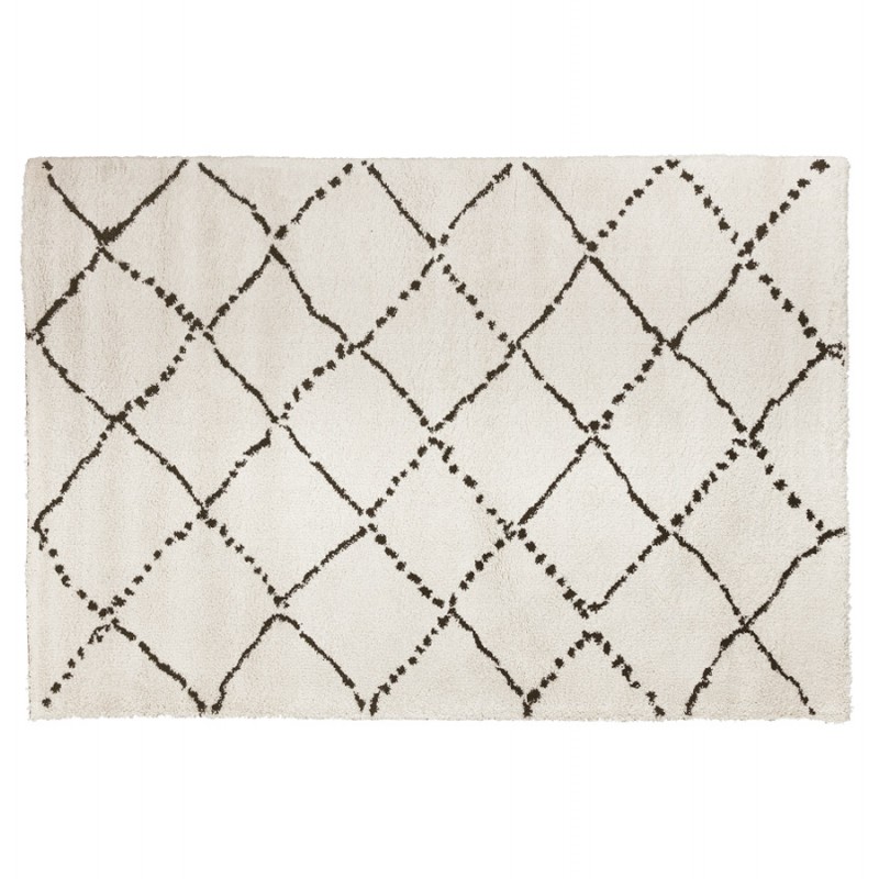 Berber rectangular design rug in polypropylene MAYA (160x230 cm) (beige) - image 60979