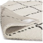 Berber rectangular design rug in polypropylene MAYA (160x230 cm) (beige)