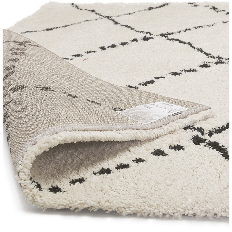 Berber rectangular design rug in polypropylene MAYA (160x230 cm) (beige) - image 60980