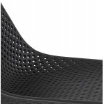 Silla de diseño en metal Pies interior-exterior metal negro FOX (negro)