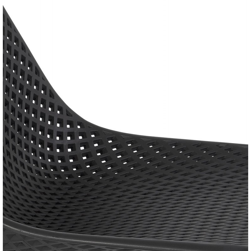 Design chair in metal Indoor-Outdoor feet metal black FOX (black) - image 61187