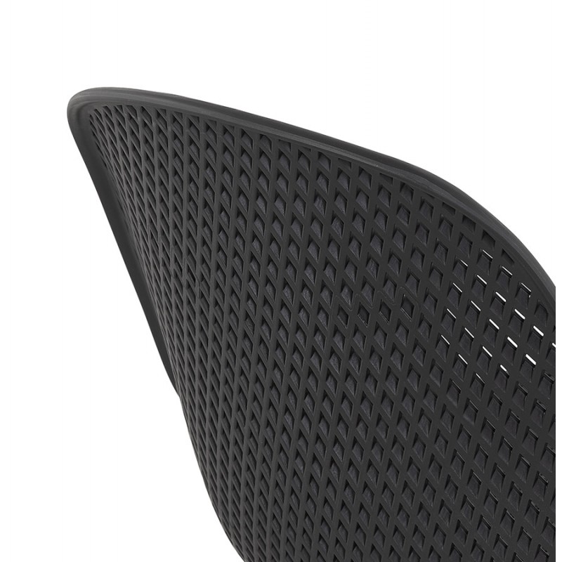 Chaise design en métal Intérieur-Extérieur pieds métal noir FOX (noir) - image 61189