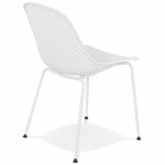 Design chair in metal Indoor-Outdoor feet metal white FOX (white)