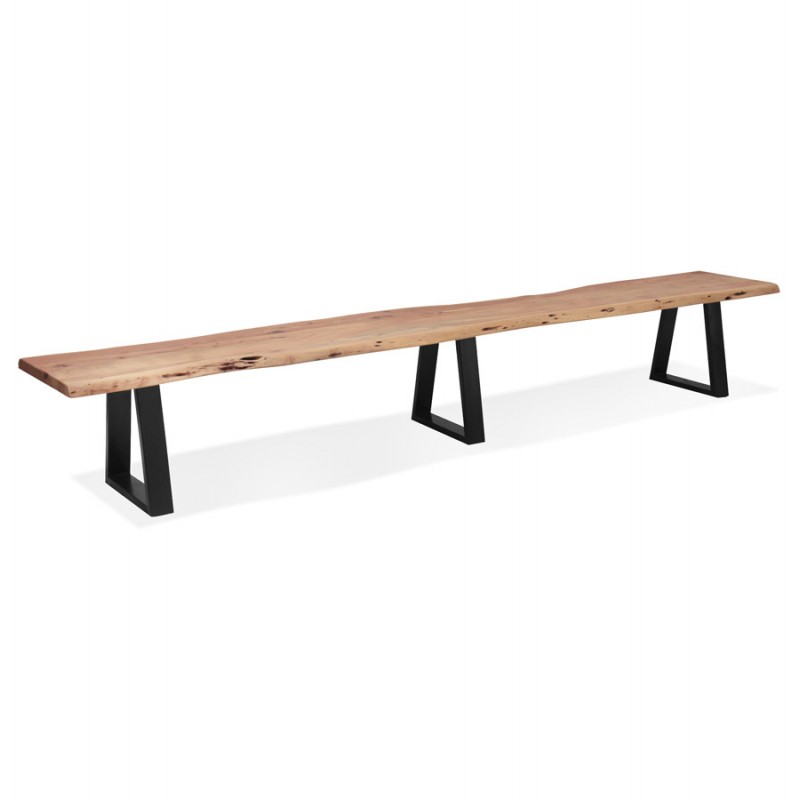 Solid wood bench of acacia LANA (300 cm) (natural) - image 61249