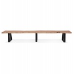 Solid wood bench of acacia LANA (300 cm) (natural)