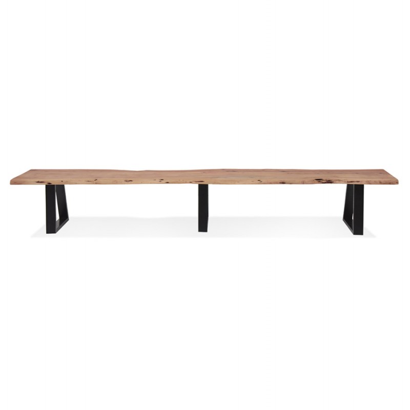 Solid wood bench of acacia LANA (300 cm) (natural) - image 61250