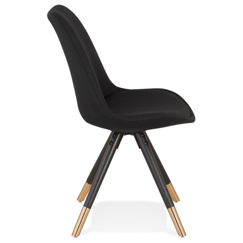 Pies de silla retro negro y dorado MILO (negro) - image 61416
