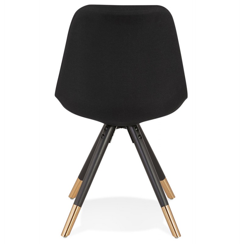 Pies de silla retro negro y dorado MILO (negro) - image 61418