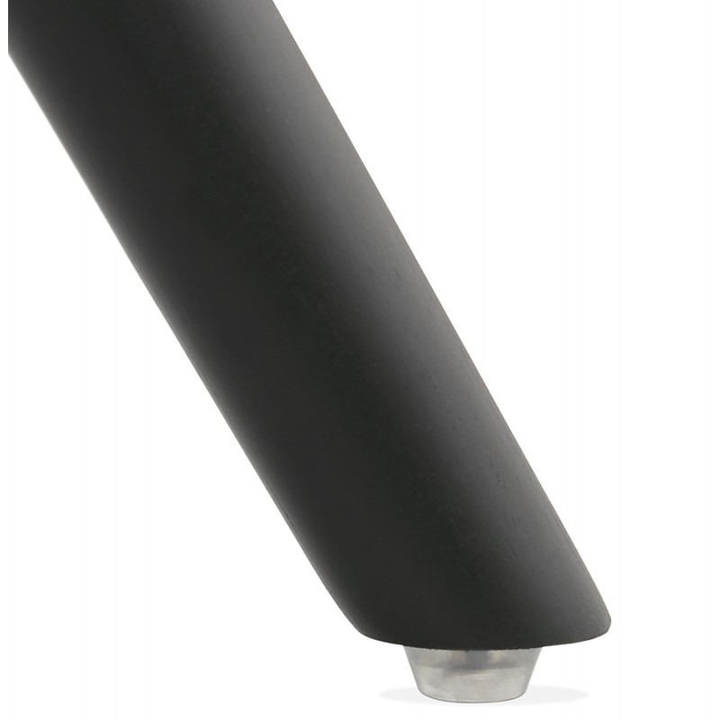 Chaise design scandinave ASHLEY en tissu pieds couleur noir (noir) - image 61458
